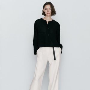 NWT Massimo Dutti Cropped Textured Jacket (S)